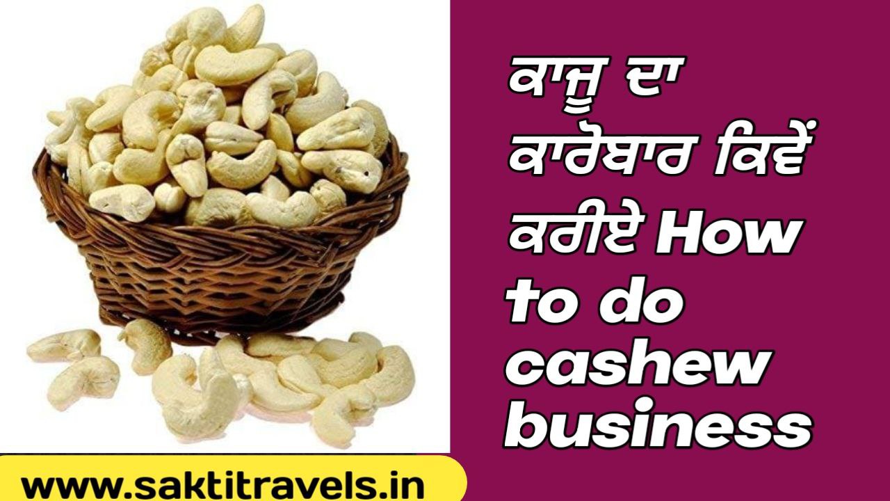 How to do cashew business