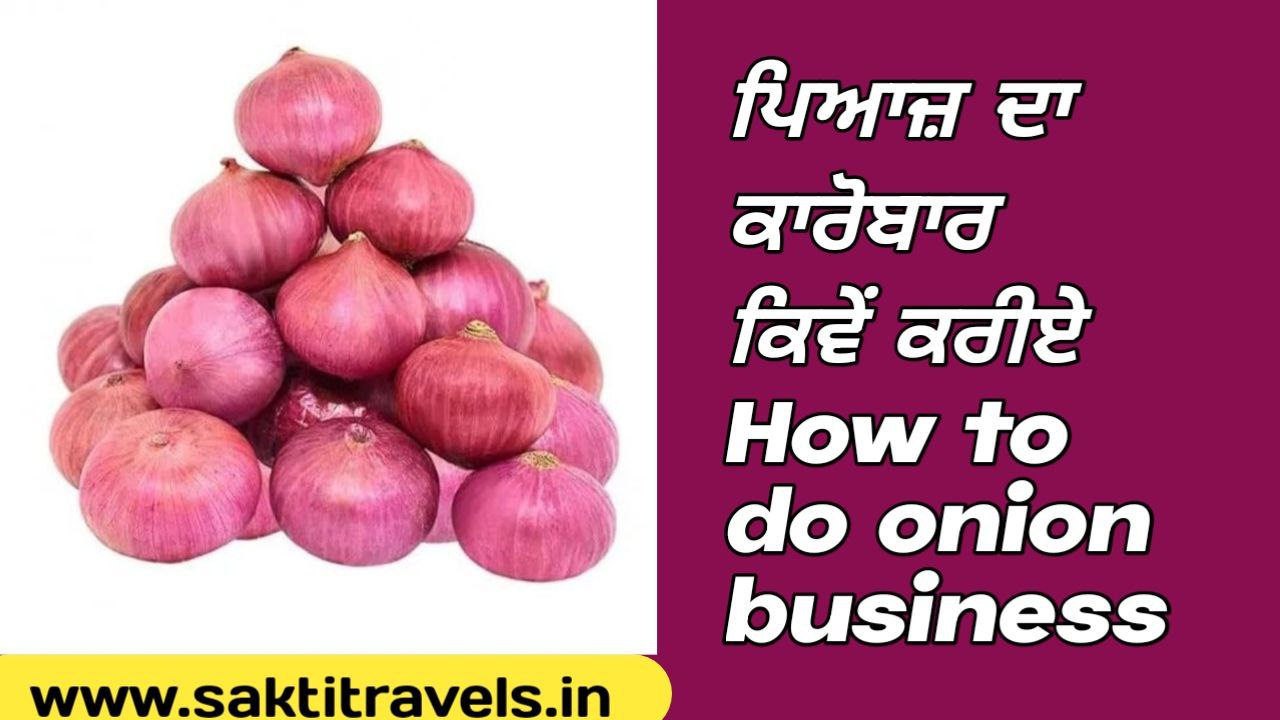 How to do onion business